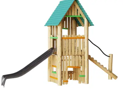 Playhouse with slide Premium 3D model