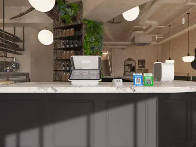 Restaurant Interior 3D model