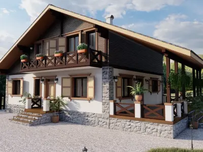 House 12 exterior 3D model