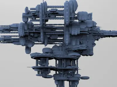 Colossal telescope ship systems  3D model