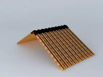 Ceramic Roof Tiles Free 3D model