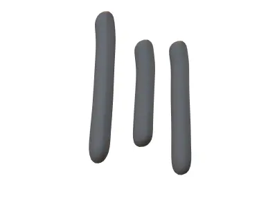 Suzhou Numerals Three V1 001 Low-poly 3D model