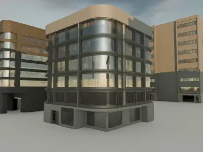 33 Realistic Building Pack 3D model