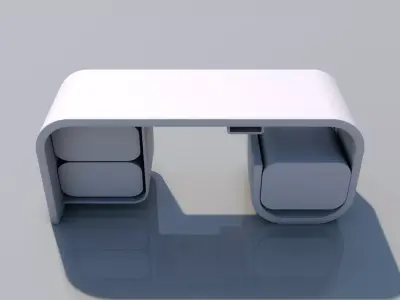  futuristic modern stand 3D model