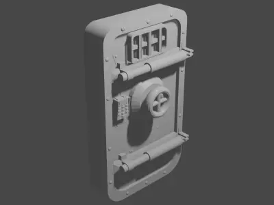Sci fi door 3D print model