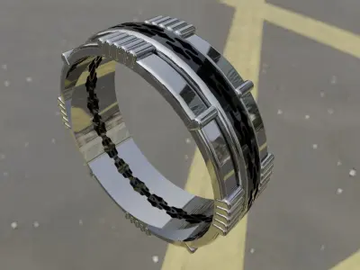 Sci fi Ring for 3d print SLA or FDM 3D print model