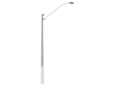 Concrete Lamp Post - Light Pole - Light Post - Street Light 52 3D model