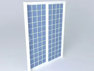 portaedson sliding door with fabric Free 3D model