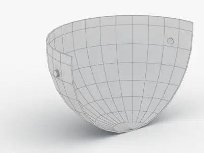 1475 - Bra Lamp Low-poly 3D model