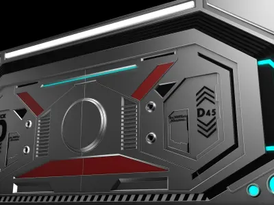 Sci Fi Door 3D model