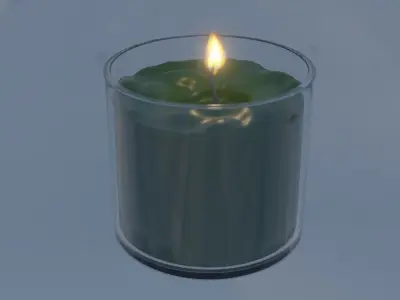 Animated Candle  3D model