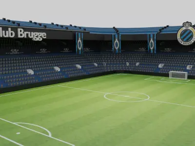 Club Brugge Football Stadium Low-poly 3D model