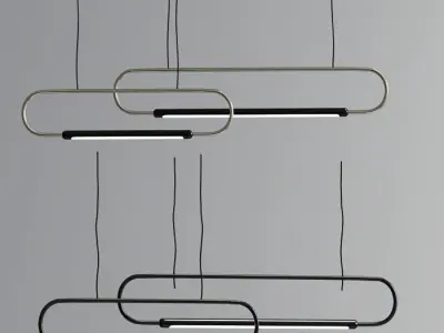 Modern Ceiling Suspension Hanging Pendant 3D model