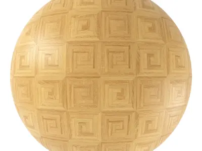 Parquet - Laminate - Wooden floor 4 in 1 3D model 45