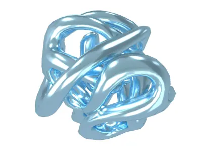 Abstract Heart Shape v2 004 Low-poly 3D model