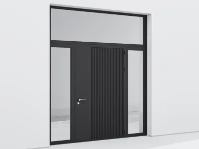 Aluminium door 26 3D model