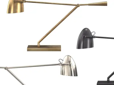 DORIAN TASK TABLE LAMP - BRASS 3D model
