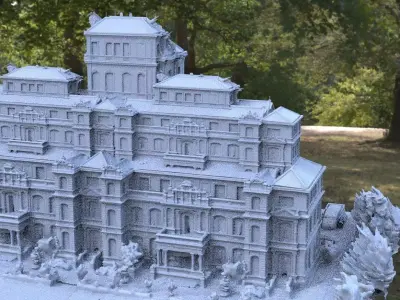 Massive Mansion Elizabethan 3D model