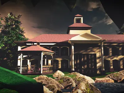 Mansion Colonade 3D model
