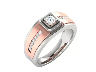Men Ring  Render 3dm STL OBJ FBX Details 3D print model