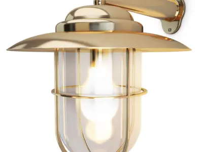 Copper and Bayonne Cage Lamps 3D model