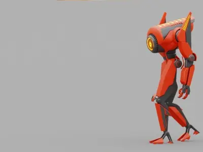 Android   rigged - animated character 3D model