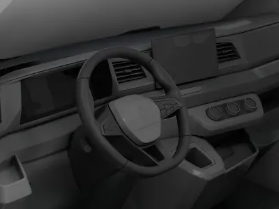 Renault Master L3H2 Van HQ Interior 2024 3D model
