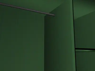 Asian Wardrobe Low-poly 3D model