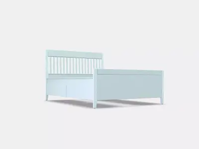 IDANAS Bed frame with storage 8 Low-poly 3D model