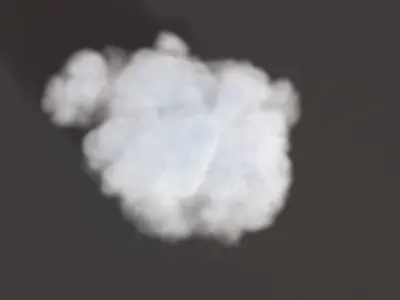 Realistic 3d cloud voxel grid 3D model