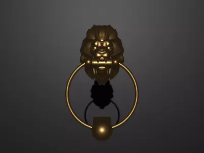 A door knocker 3D print model