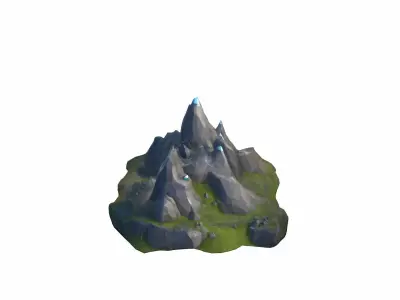 Mount Kailas Is A Sacred Peak In The Himalayas 3d Render 3D model