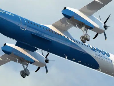  Bombardier Q400 NextGen Rigged 