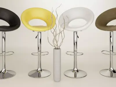 Ring Bar Chair 3D model