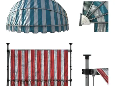 awning kitbash 3D model