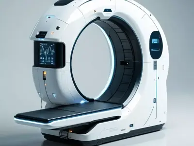 Futuristic Medical Scanner 3D Model Low-poly 3D model
