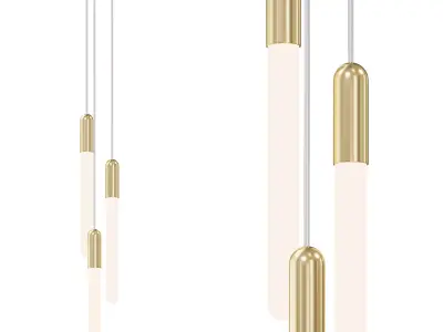 Cascadia Round Multi Light Pendant by lightology   3D model