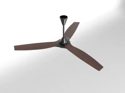Ceiling fan 04 Low-poly 3D model