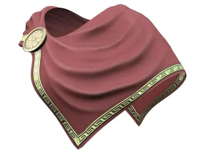 Roman Spartan Female Commander Soldier Shawl Low-poly 3D model