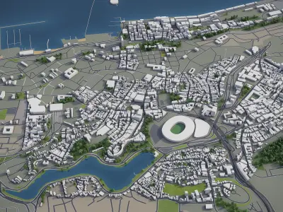 Salvador  Low-poly 3D model