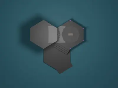 Ritual tower with lights on top Free low-poly 3D model