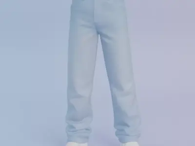 Jinu - KPop Demon Hunters T-pose Low-poly 3D model