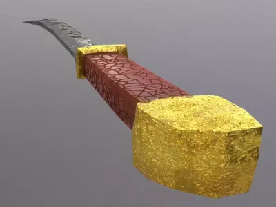 Axe Sword Free low-poly 3D model