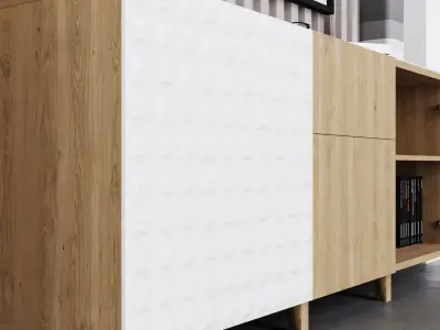 BESTA Storage combination with doors 3D model