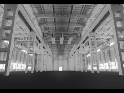 Factory Building- Vol 02- High detail 3d models Low-poly 3D model