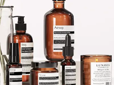 Bathroom decorative set H32 3D model