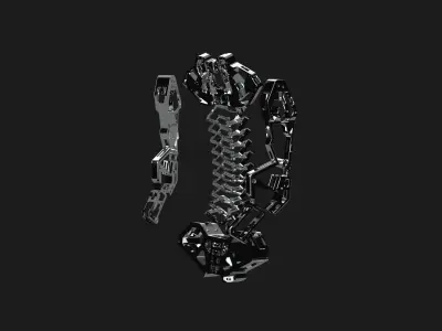 robotic design skeleton scifi  3D model