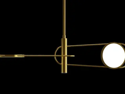 Lamp for interior 001 3D model