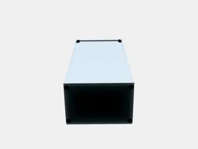 BESTA Shelf unit with doors 10 Low-poly 3D model