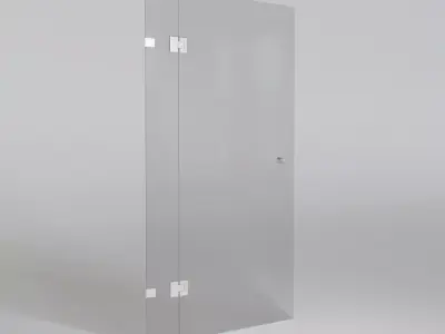 Glass door 3D model purchase